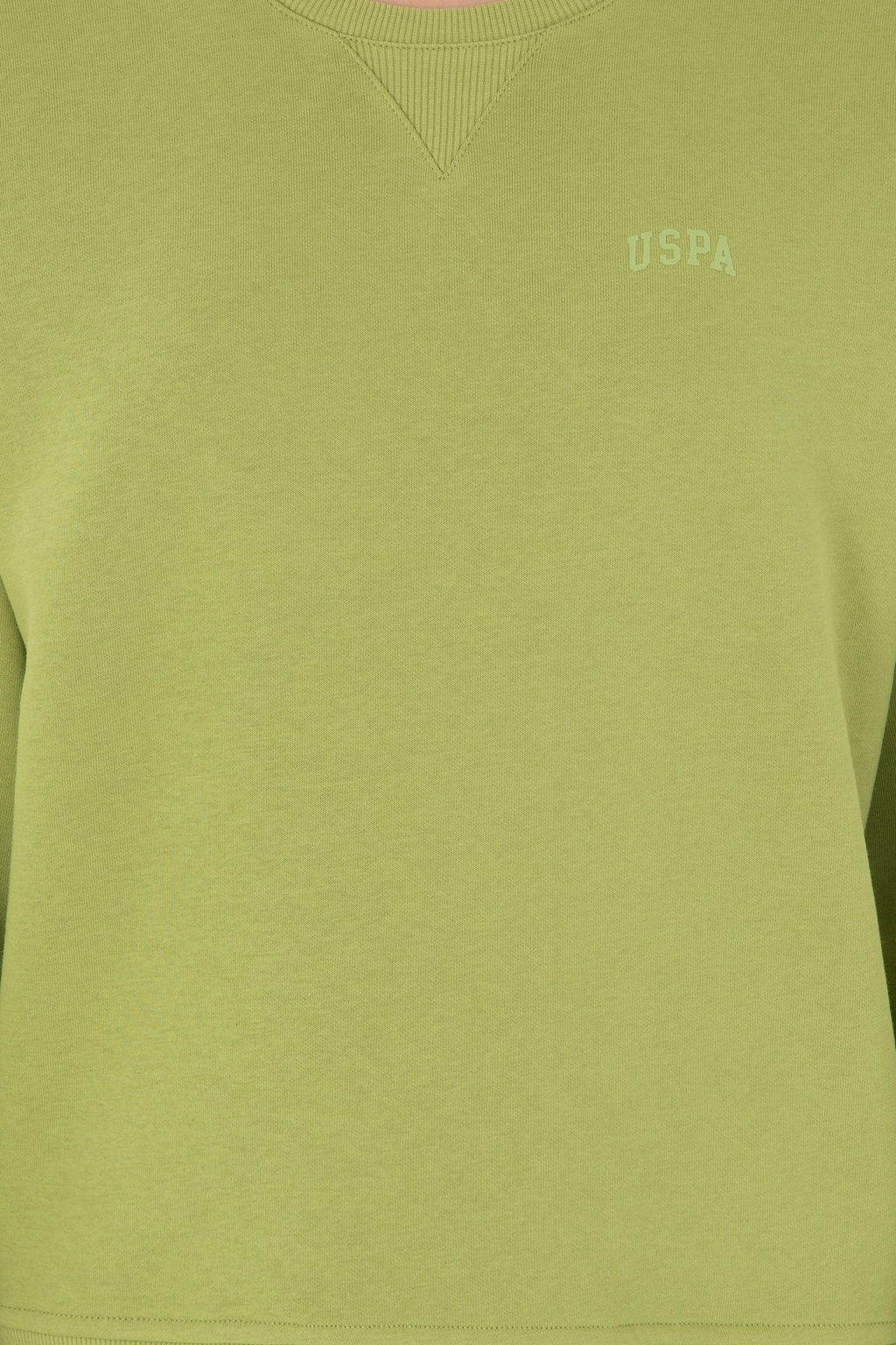 Женский базовый свитшот фисташкового цвета Неожиданная скидка в корзине - U.s. polo assn фото 6