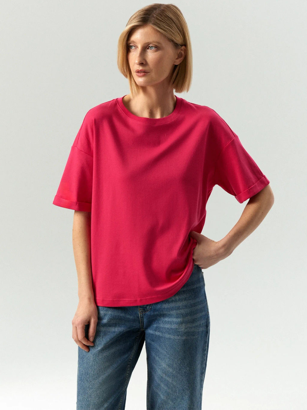 ЕМКА NEW / Трикотажная футболка со спущенным плечом - Emka фото 2