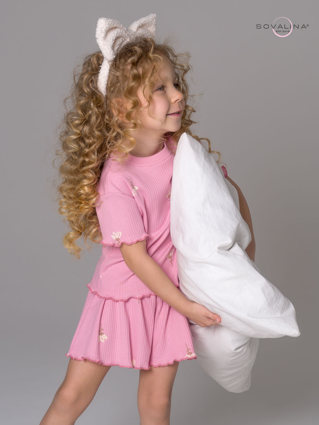 Пижама Элли астра на пудре - Sovalina фото 6