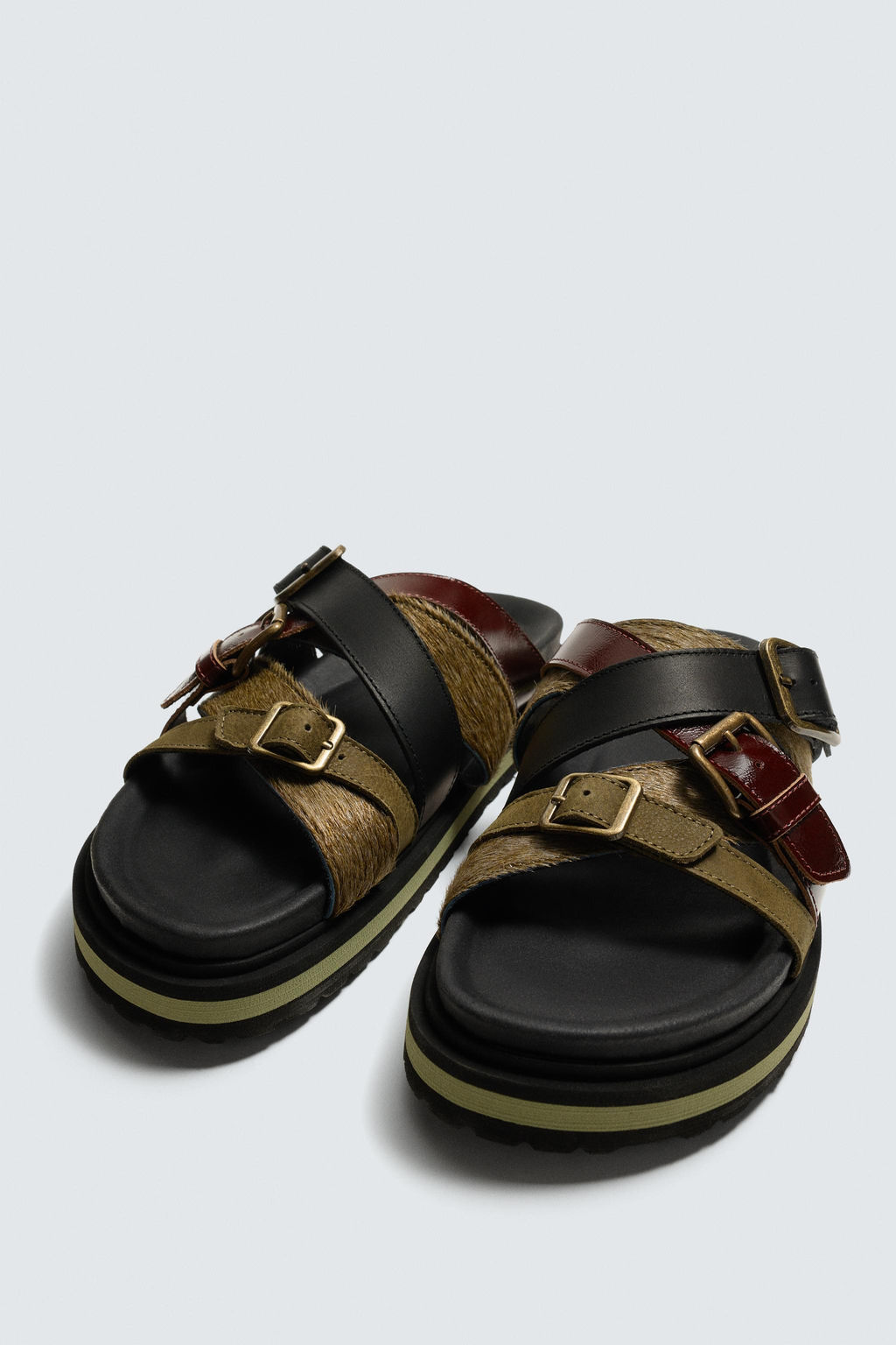 LTHR SNDLS / Verde agua - Zara фото 4