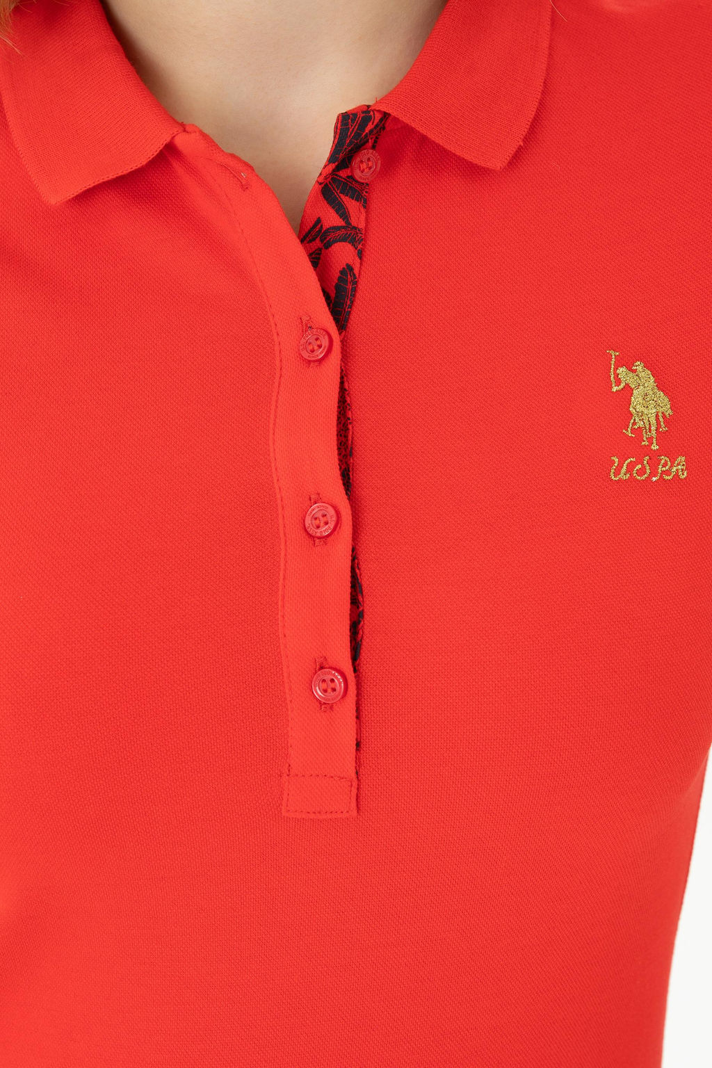 Kad_n K_rm_z_ Basic Polo Yaka Ti__rt - U.s. polo assn фото 7