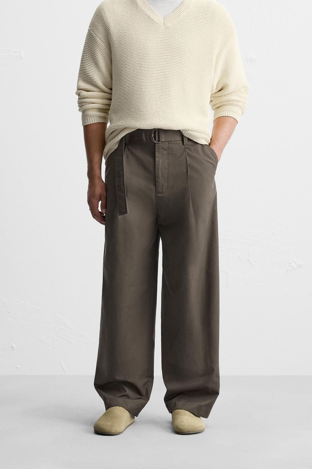 BELTED PLEATED TROUSERS - Zara фото 2