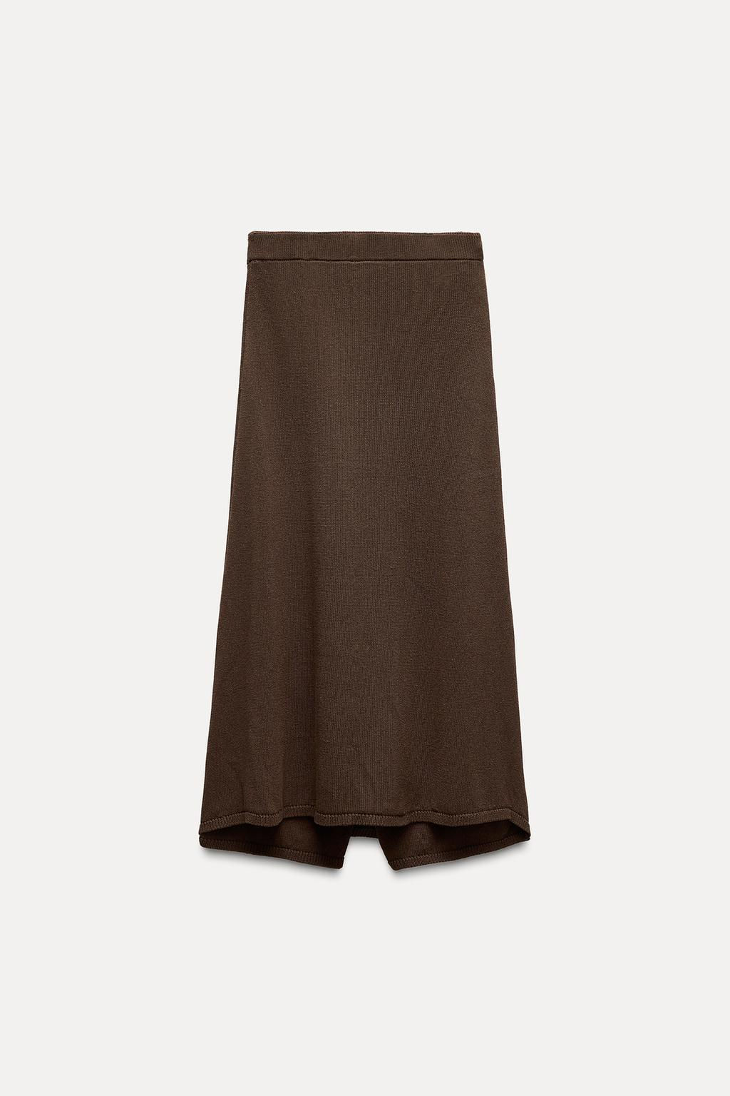 PLAIN KNIT WRAP TROUSERS - Zara фото 4