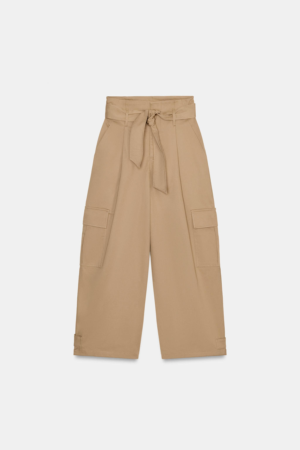 PAPERBAG CARGO TROUSERS - Zara фото 7