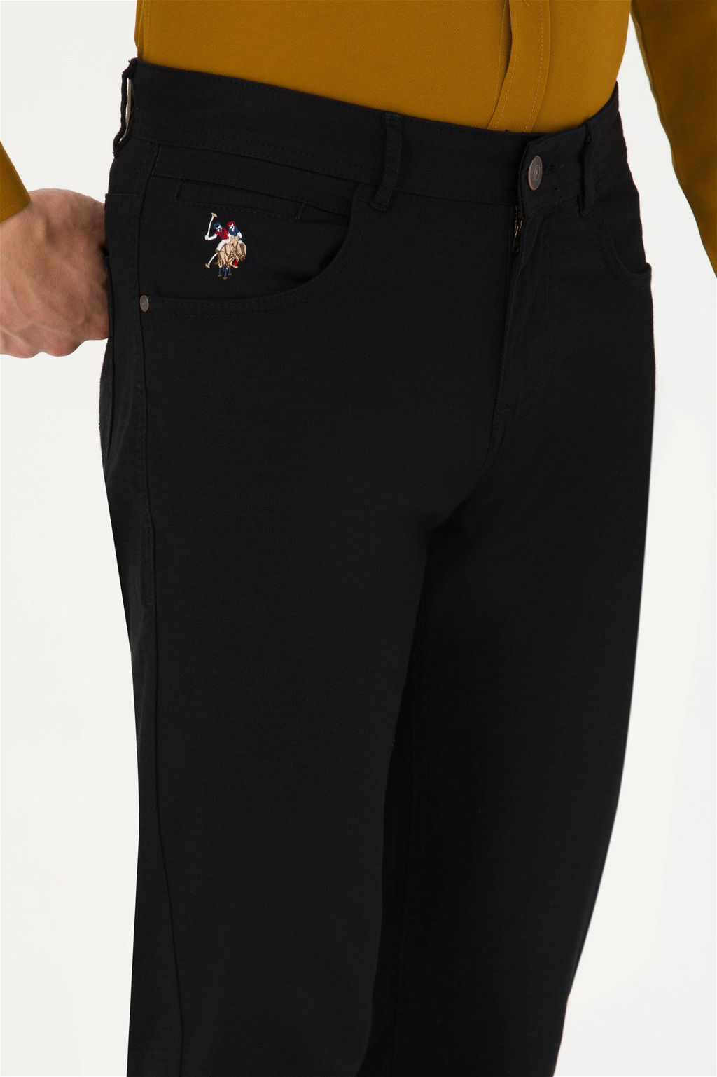 U. S. Polo Assn / Мужские черные брюки из плотной ткани - U.s. polo assn фото 10