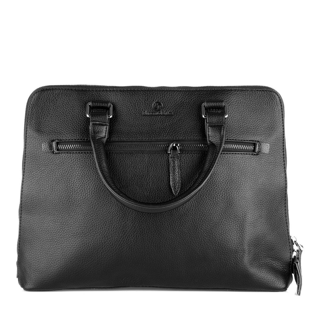 96001 black, мужская "Деловая" сумка из экокожи, Barcelo Biagi