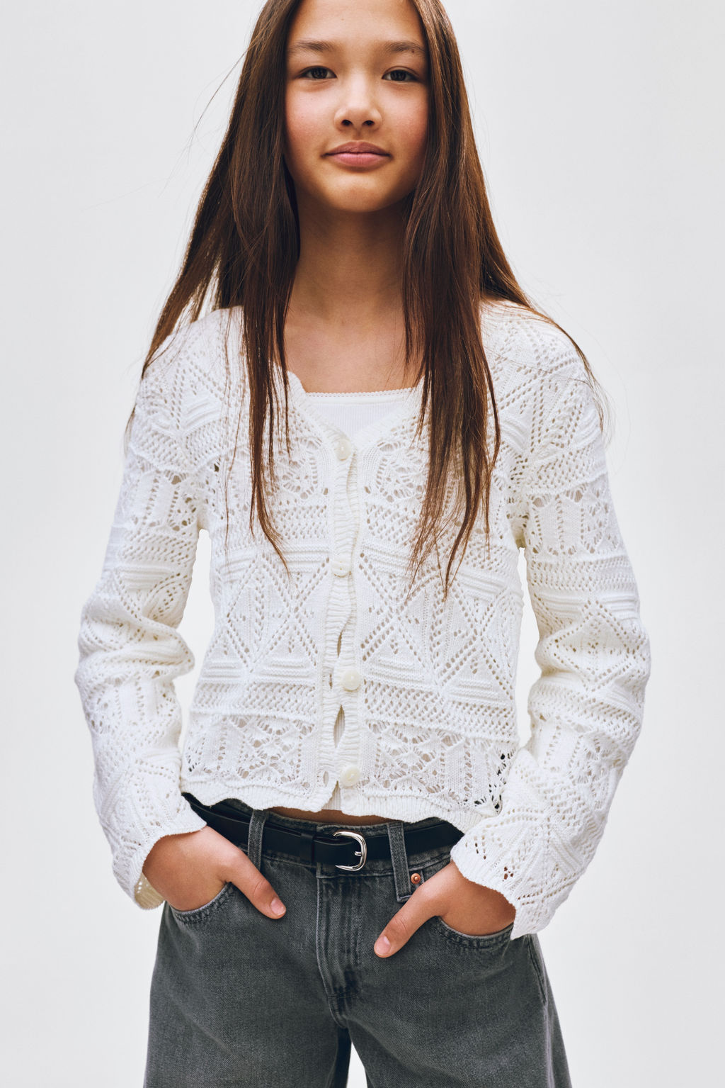 C?rdigan efecto crochet - H&m фото 4