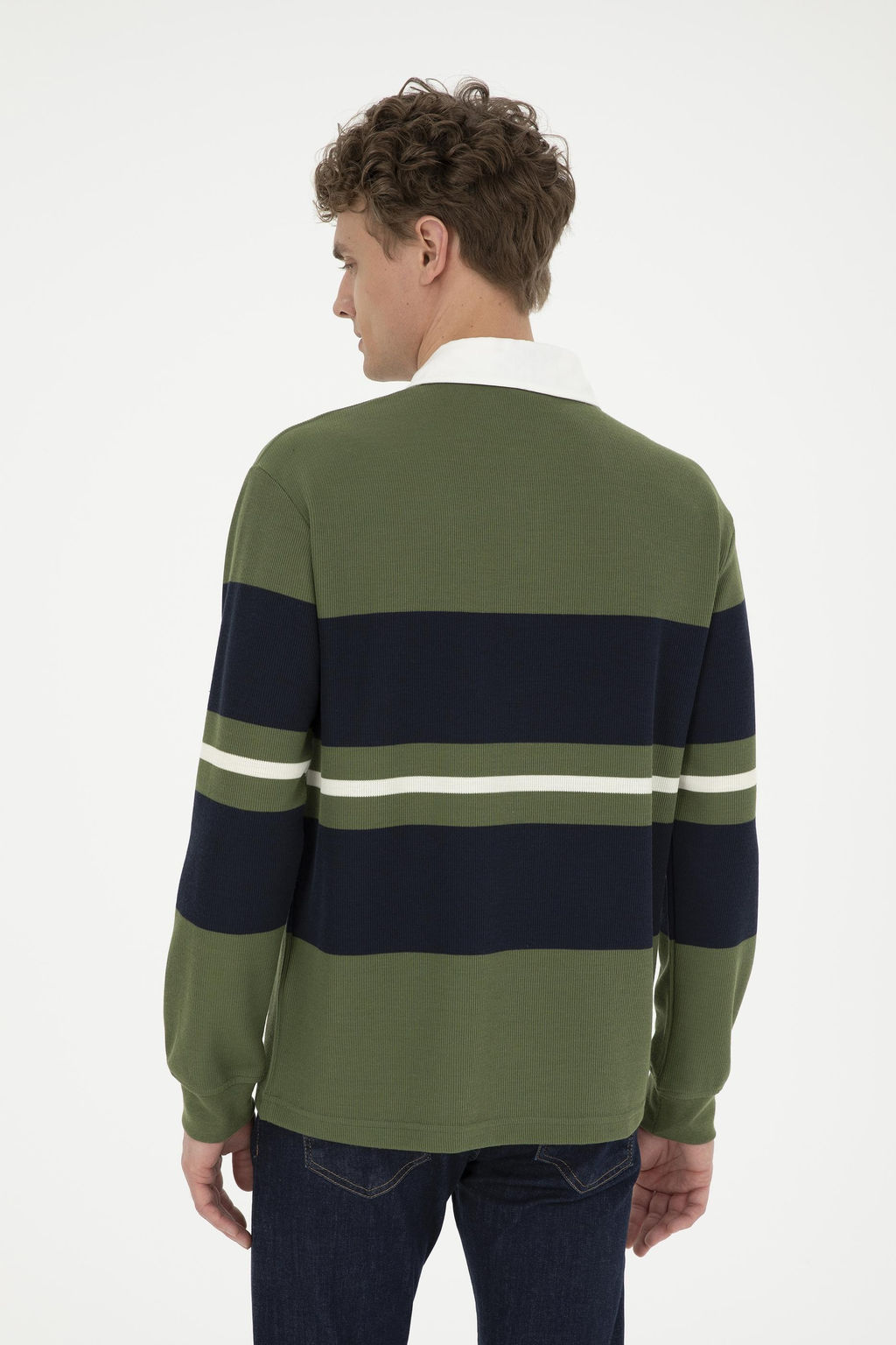 U. S. Polo Assn / Мужской зеленый свитшот - U.s. polo assn фото 5