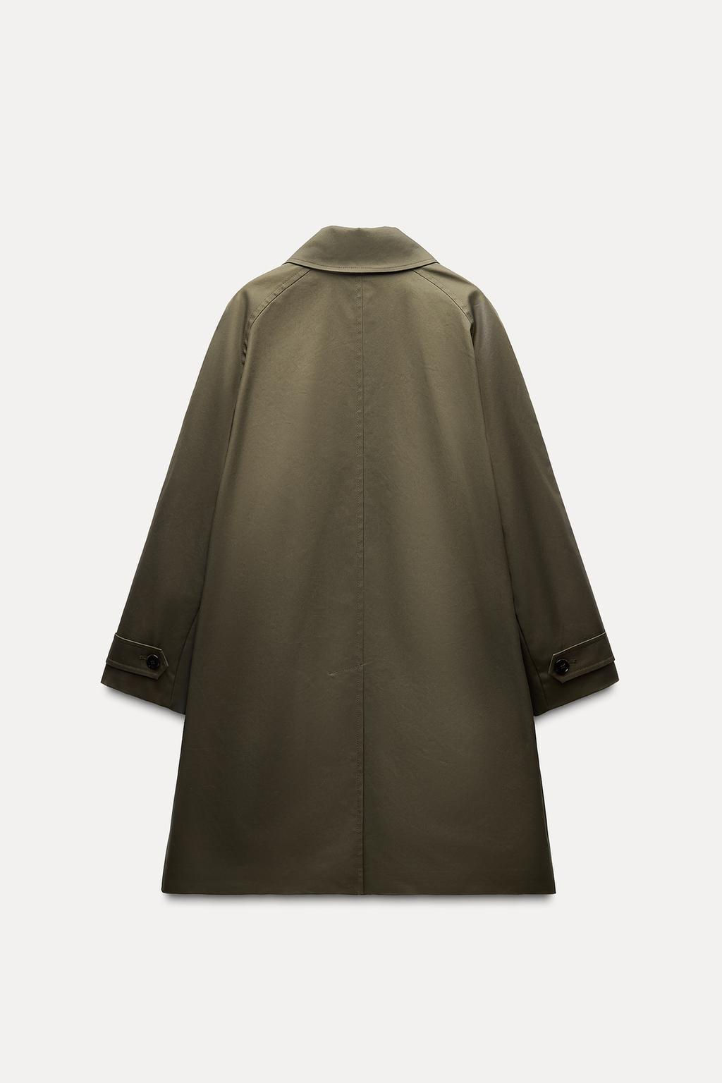 ZW COLLECTION WATER-REPELLENT TRENCH COAT - Zara фото 11