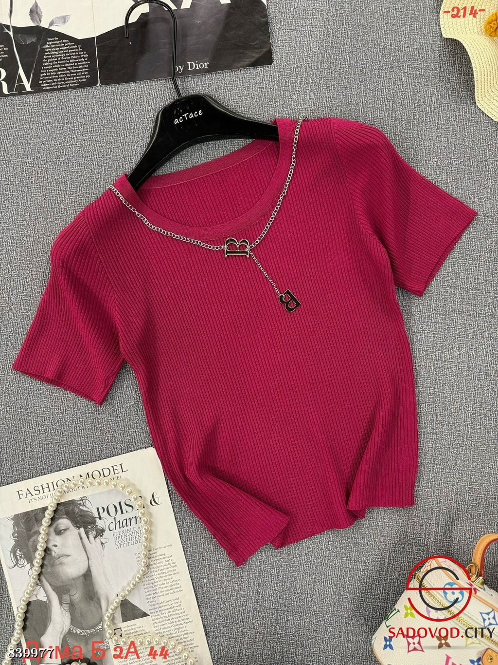 Футболка женская однотонная - Bruno фото 3