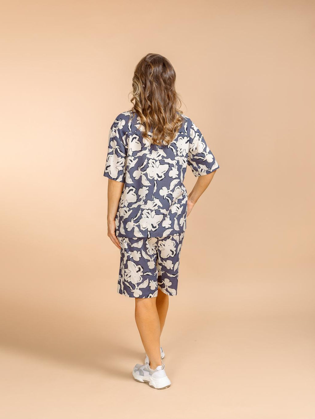 Костюм шорты и блузка (вискоза) №25-227-3 - Ганг фото 5