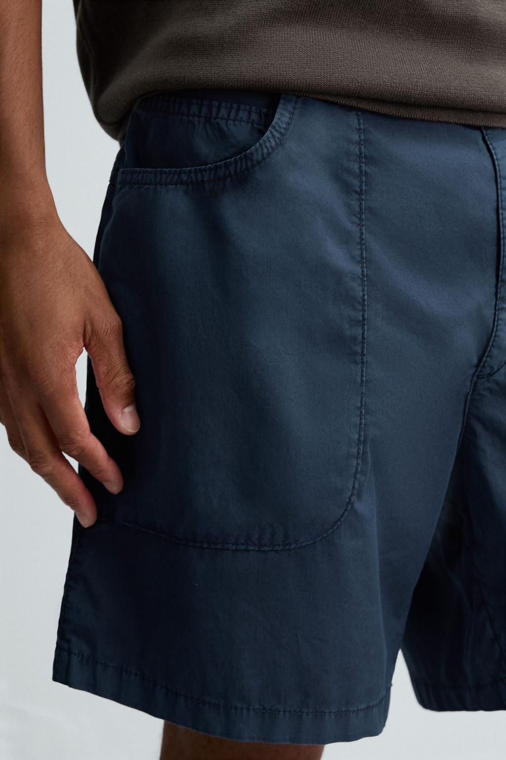 WASHED COTTON BERMUDA SHORTS - Zara фото 26