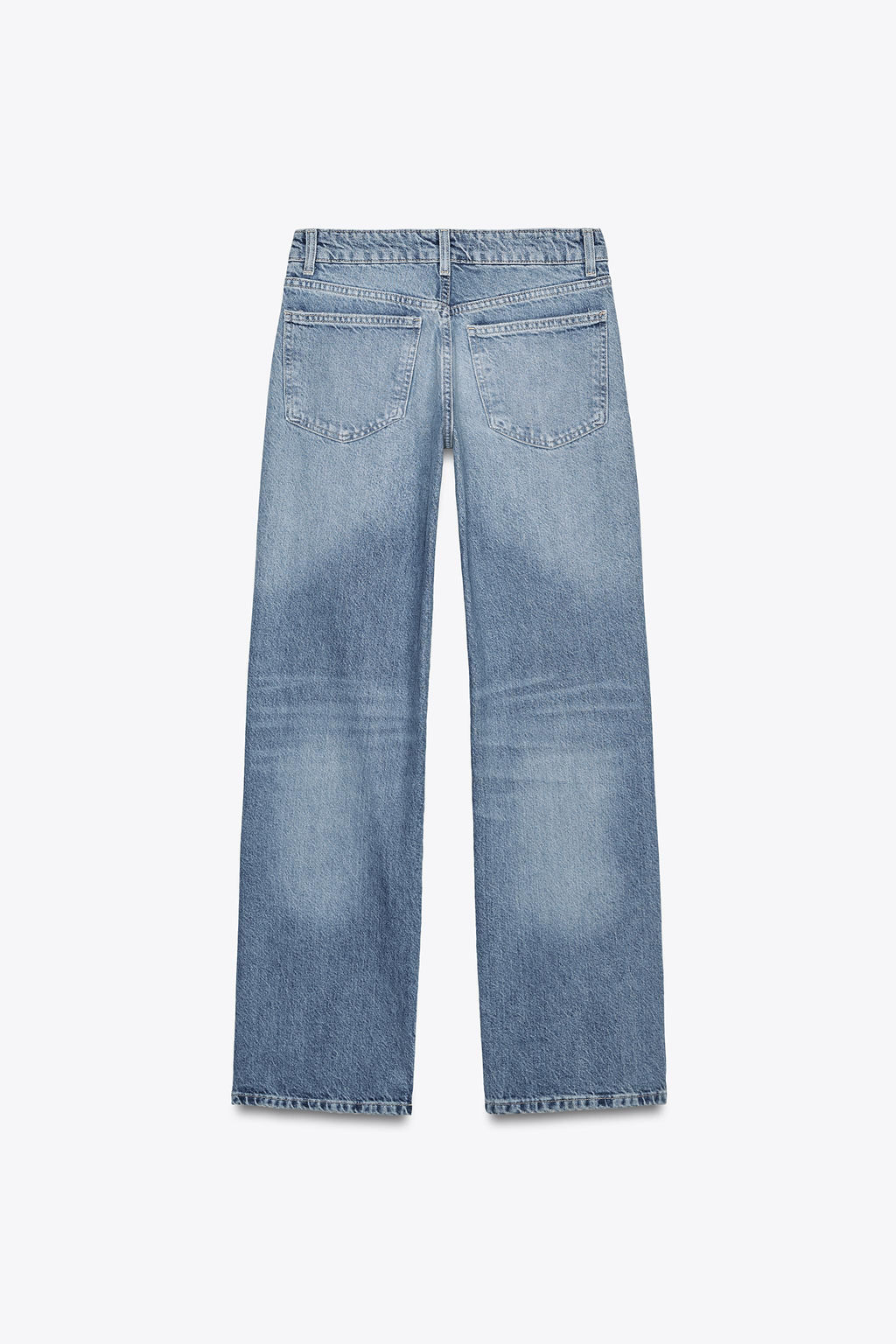 TRF MID-WAIST WIDE-LEG JEANS