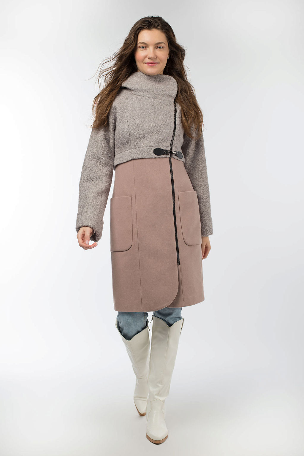 01-08309 Пальто женское демисезонное - El podio фото 3