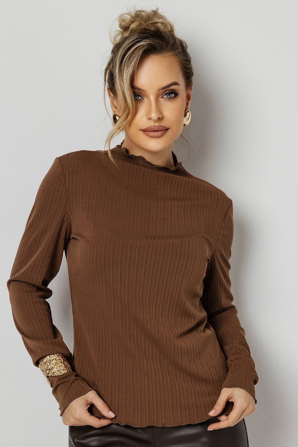 Блузка женская 4481/01/Коричневый