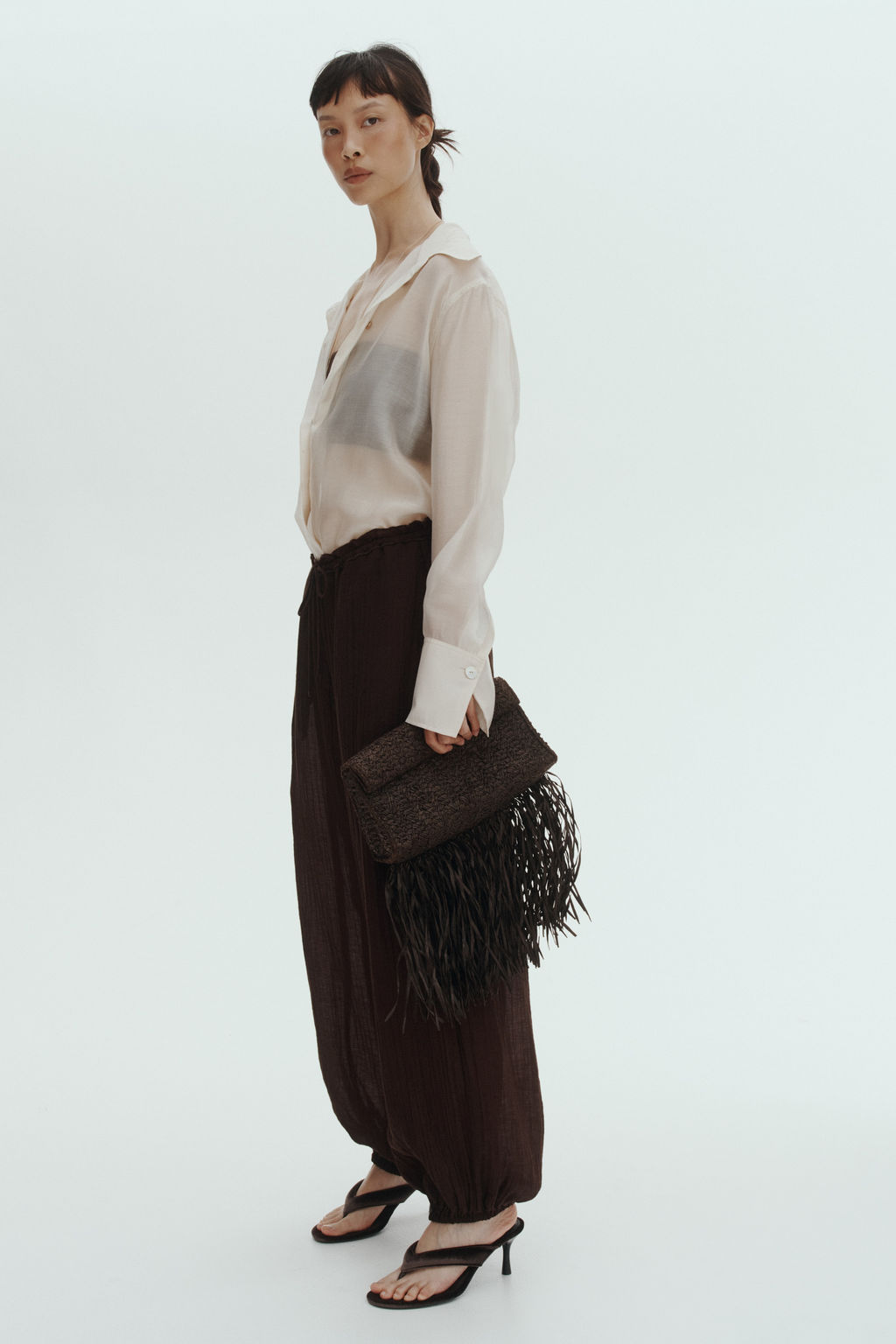 Pantal?n globo con cord?n de ajuste - H&m фото 4