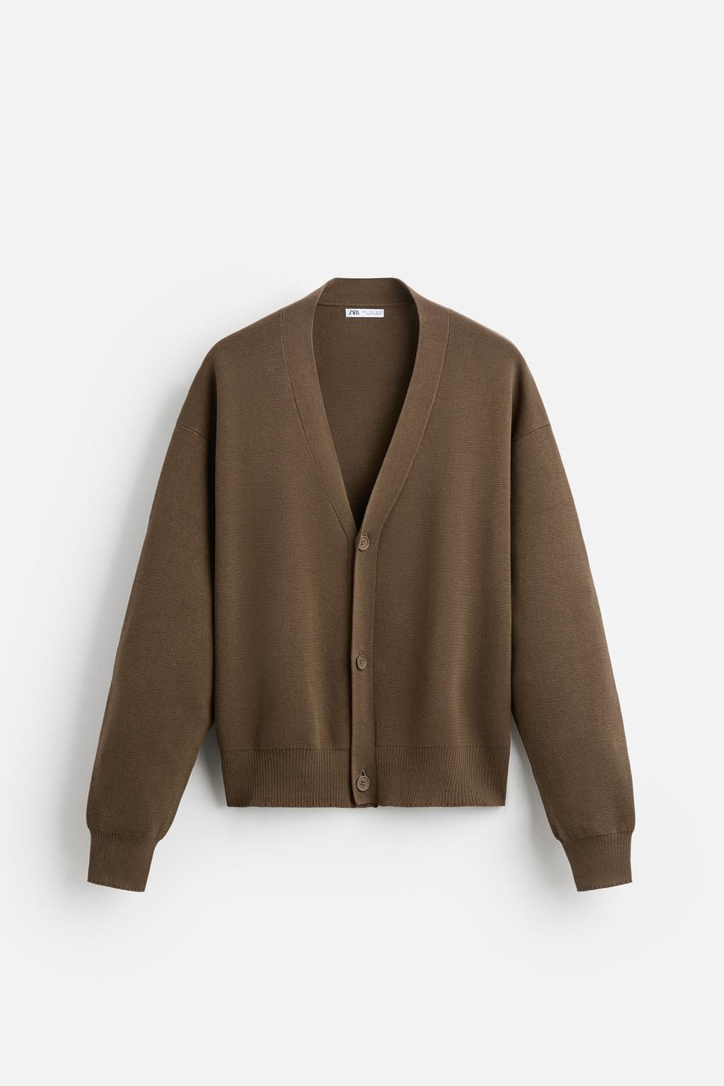 TEXTURED COTTON CARDIGAN - Zara фото 6