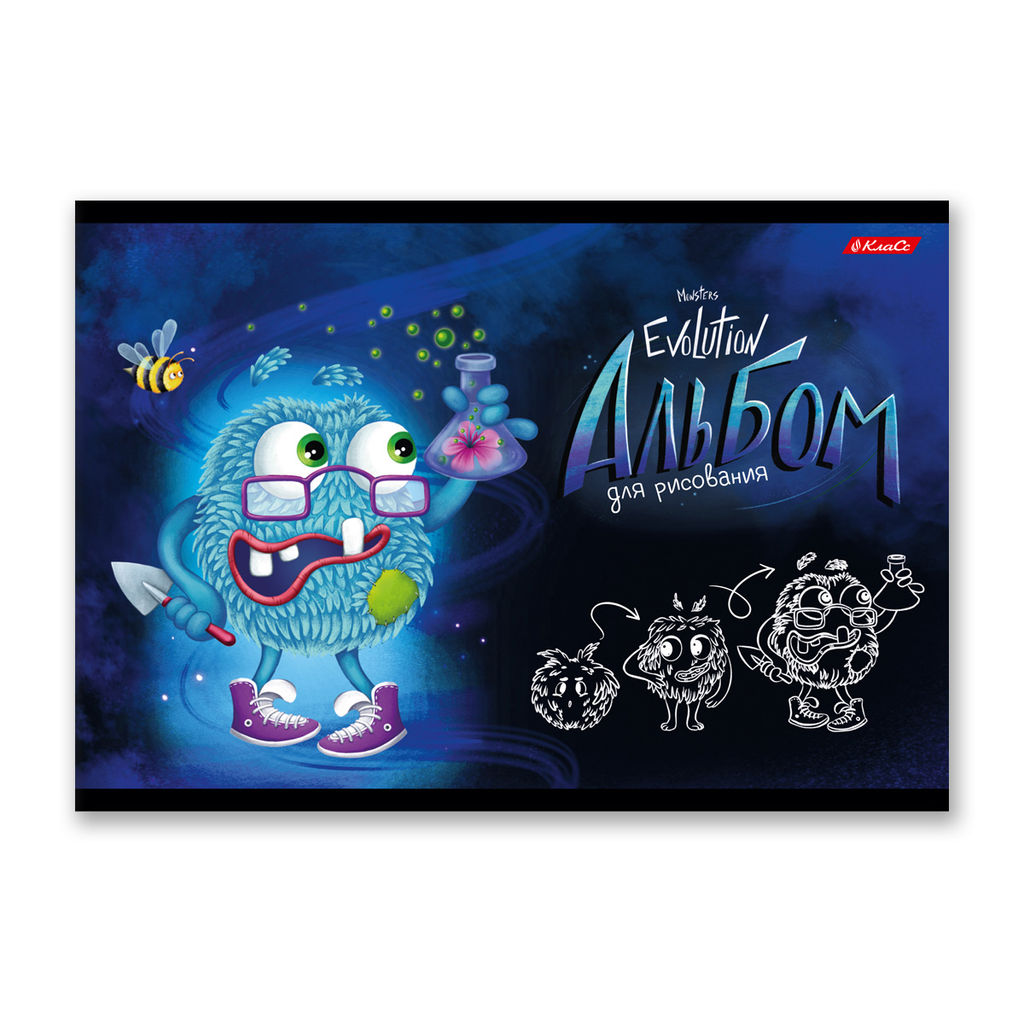 Светоч 12АЛСК4_1_3_9 Альбом для рисования 100 г/м2 A4 29 х 20.5 см на скобе 12 л. 10 шт. 000644 Весёлые картинки  фото 16