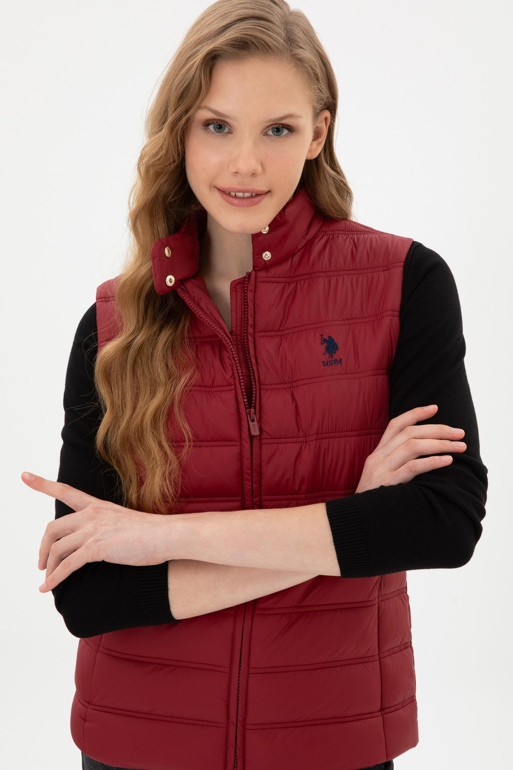 Kad_n Bordo Yelek Sepette S_rpriz _ndirim - U.s. polo assn фото 2