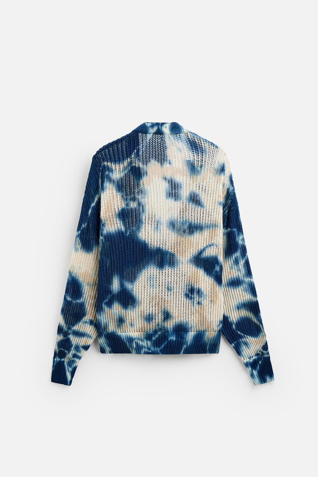 TIE-DYE PRINT CARDIGAN - Zara фото 7