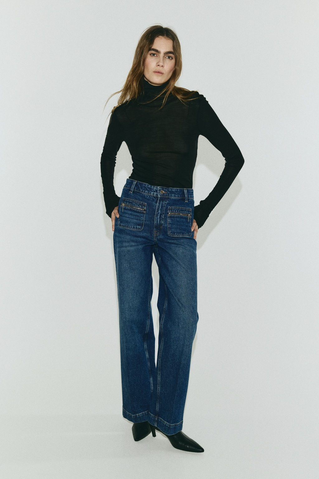 Straight High Jeans - H&m фото 2