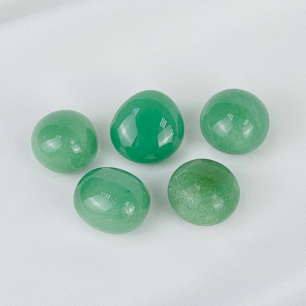 Галтовка из зеленого Авантюрина (10 шт) - Радуга самоцветов фото 2