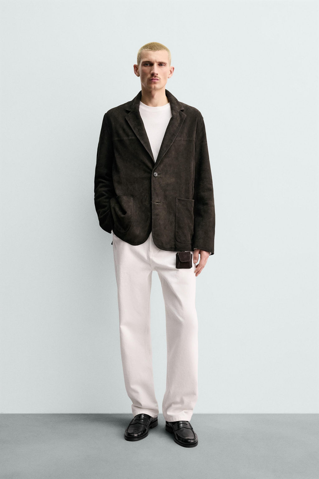 ORIGINS SUEDE LEATHER BLAZER - Zara фото 9