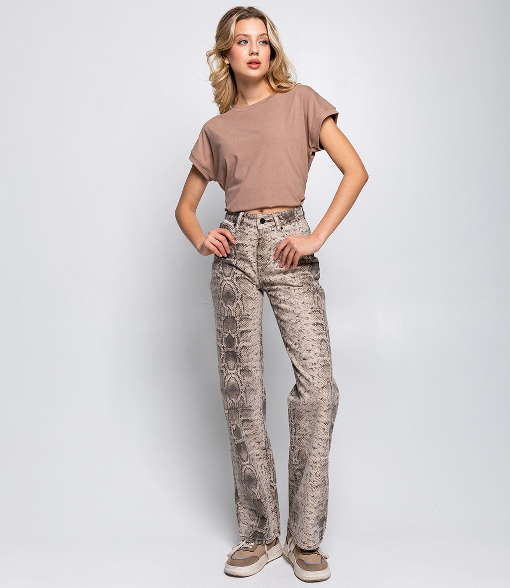 Джинсы #БШ2167, бежевый - Dommod фото 4