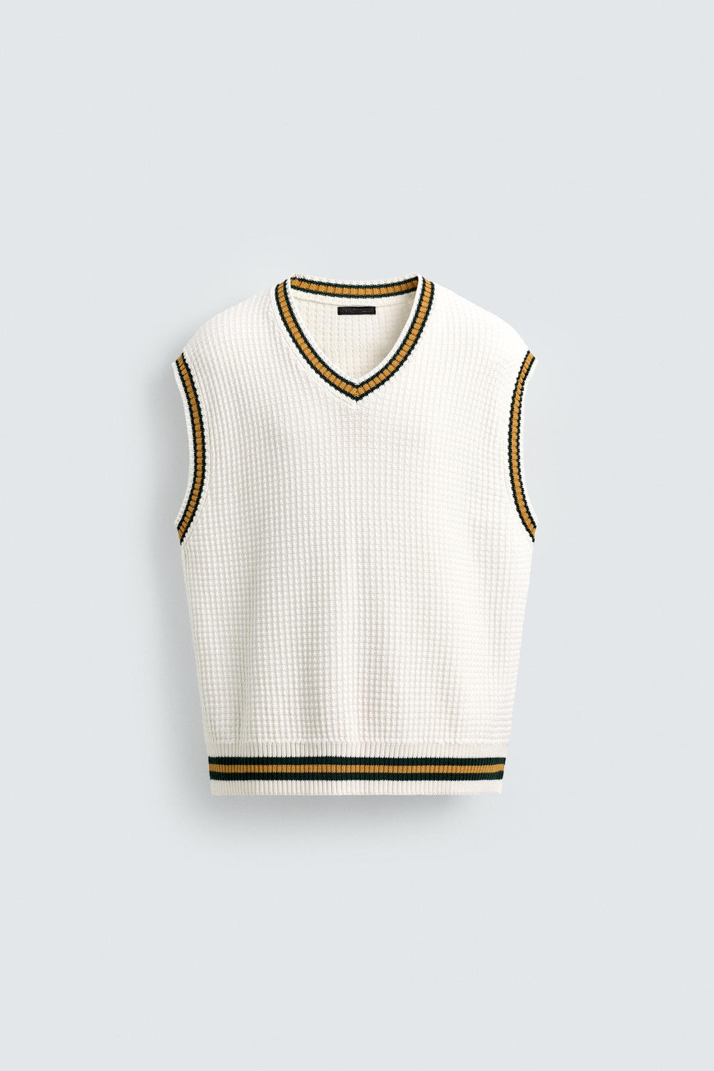 CONTRAST STRIPE KNIT WAISTCOAT - Zara фото 7