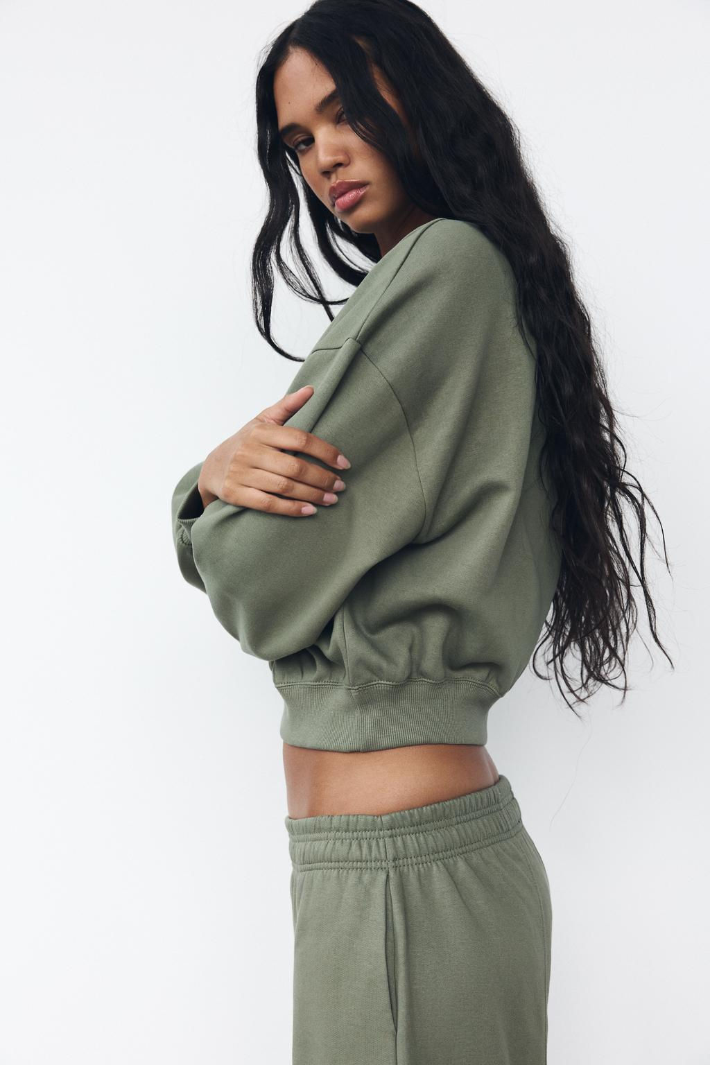 BASIC PLUSH SWEATSHIRT - Zara фото 12