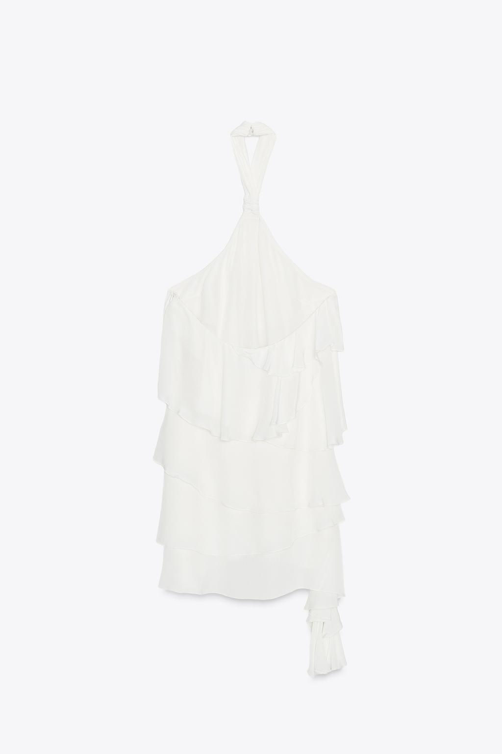 RUFFLED MINI DRESS - Zara фото 6