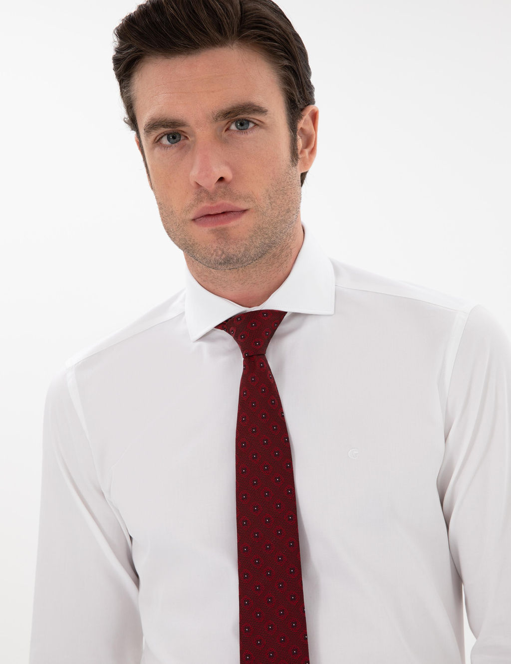 Beyaz Slim Fit _talyan Yaka Klasik G_mlek - Cacharel фото 2