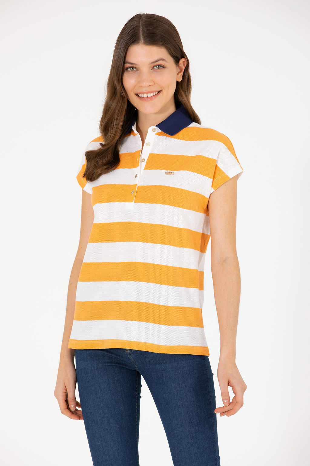 Женская оранжевая футболка - U.s. polo assn фото 16