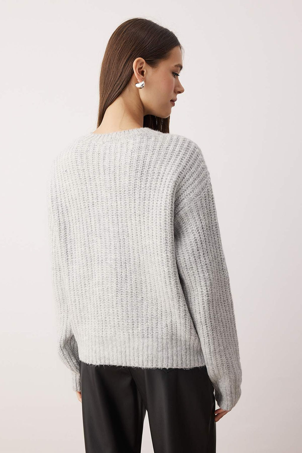 Wardrobe Essentials Gri Yumusak Dokulu Basic Triko H?rka | TWOAW26HI00204