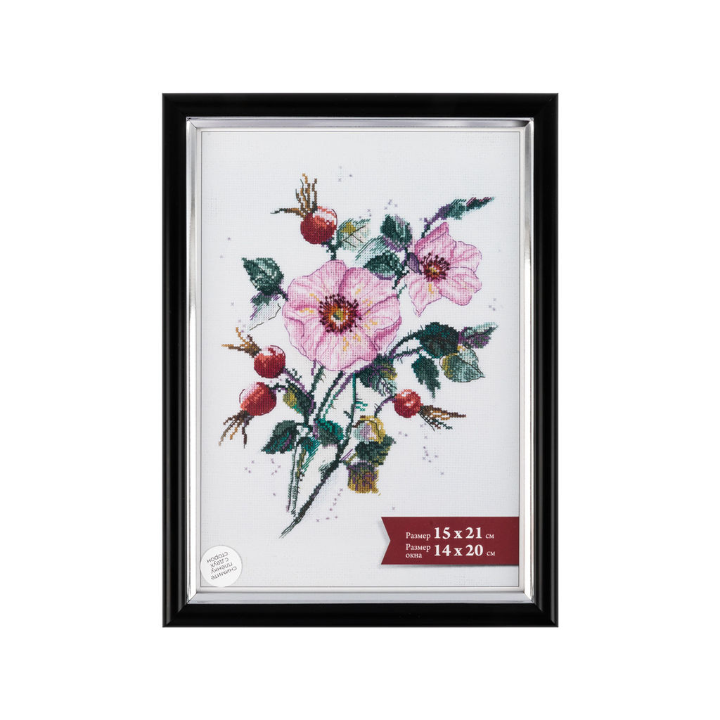 Рамка Gamma ПРК-18 15 х 21 см пластик. с оргстеклом черный