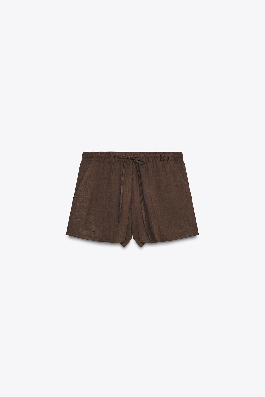 MINI SHORTS WITH DRAWSTRING - Zara фото 12