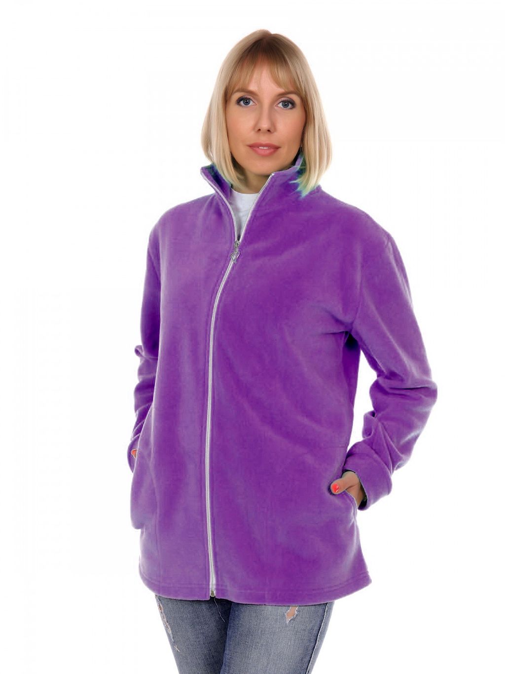 Т0140-1 Толстовка женская флис коралловый - АстраТекстиль фото 2