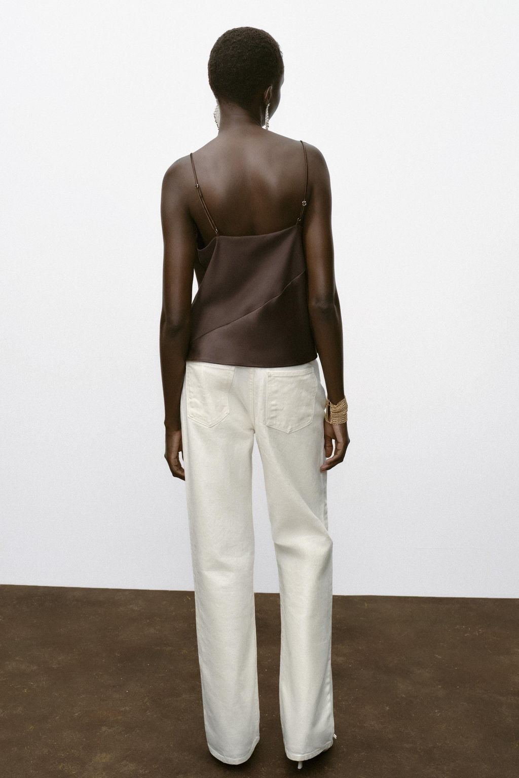 SATIN TRIM CAMISOLE TOP - Zara фото 14