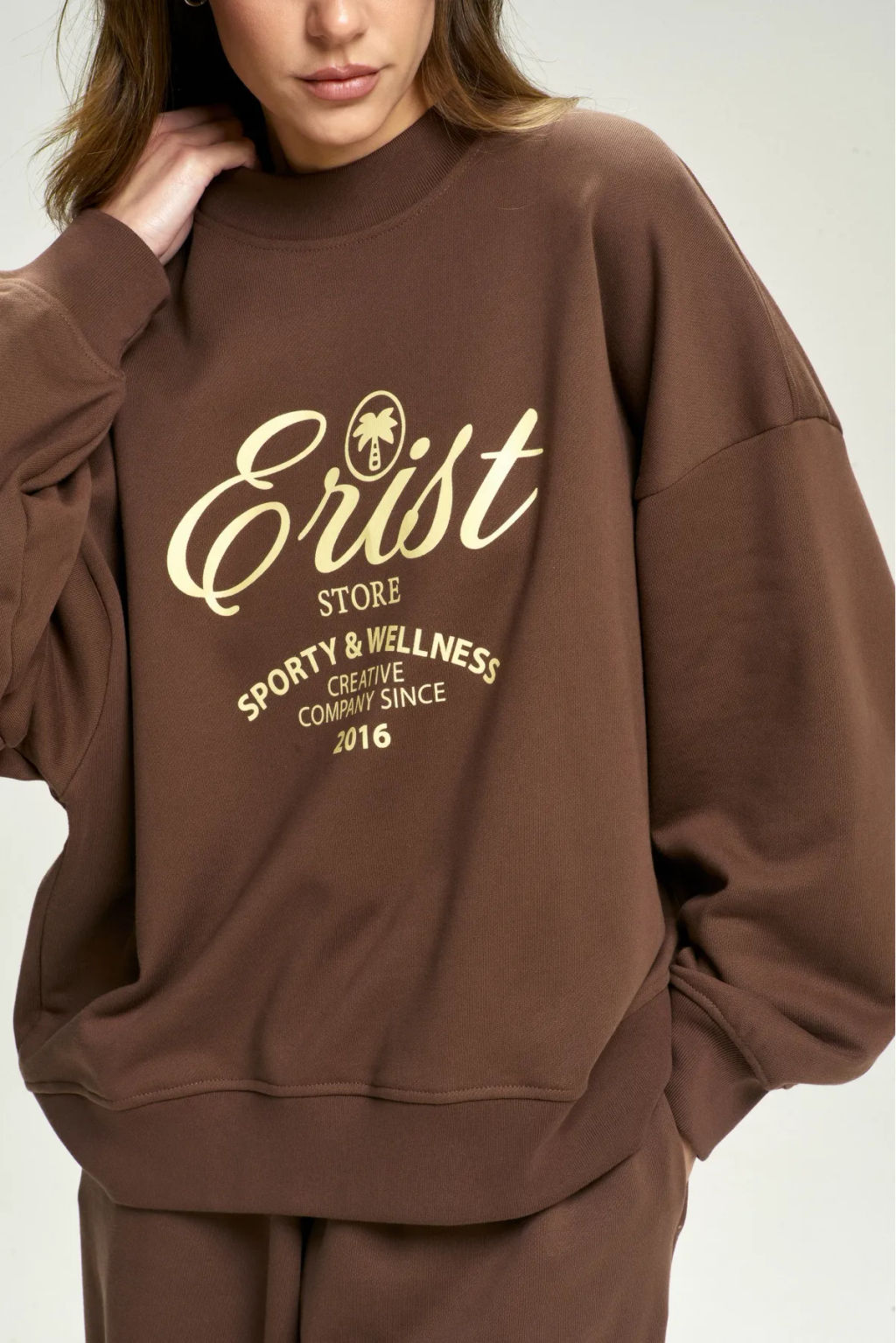 Свитшот Wellness Brown - Erist store фото 5