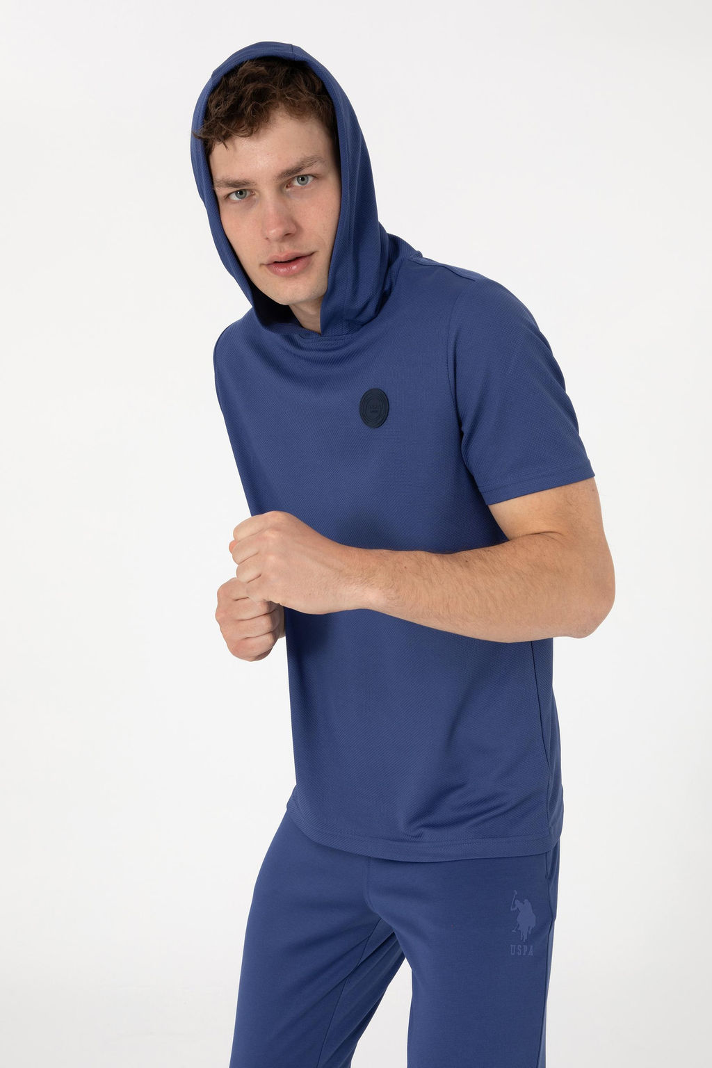 Erkek Regular Fit Bisiklet Yaka A__k Lacivert Ti__rt Sepette S_rpriz _ndirim - U.s. polo assn фото 4
