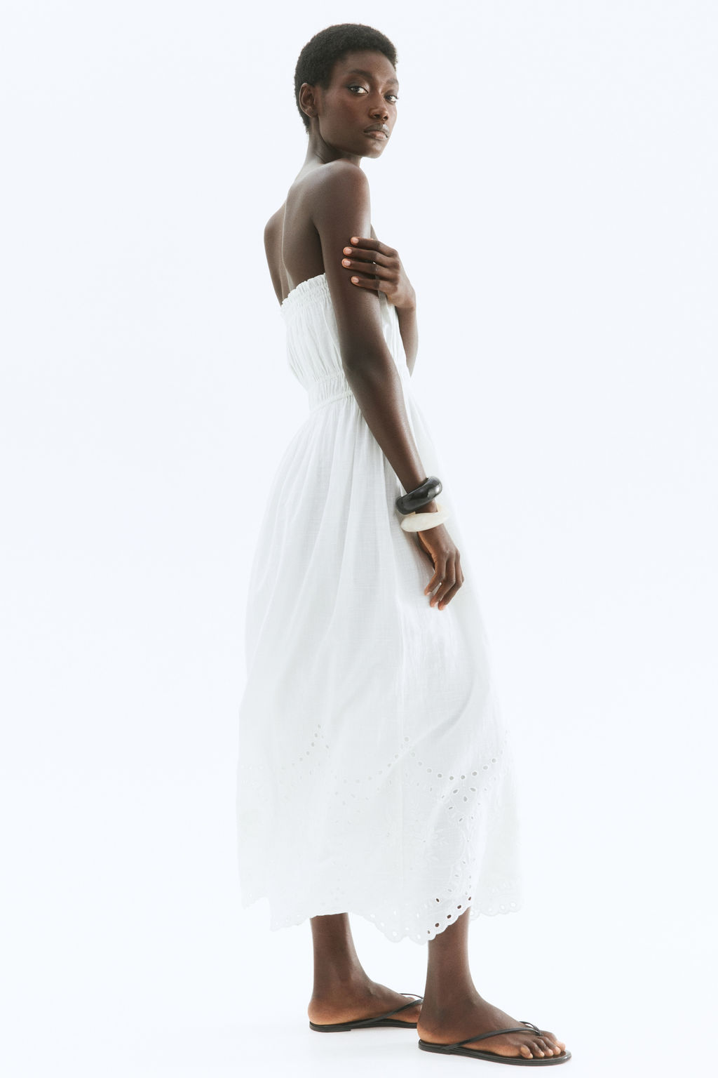Vestido bandeau de algod?n - H&m фото 2