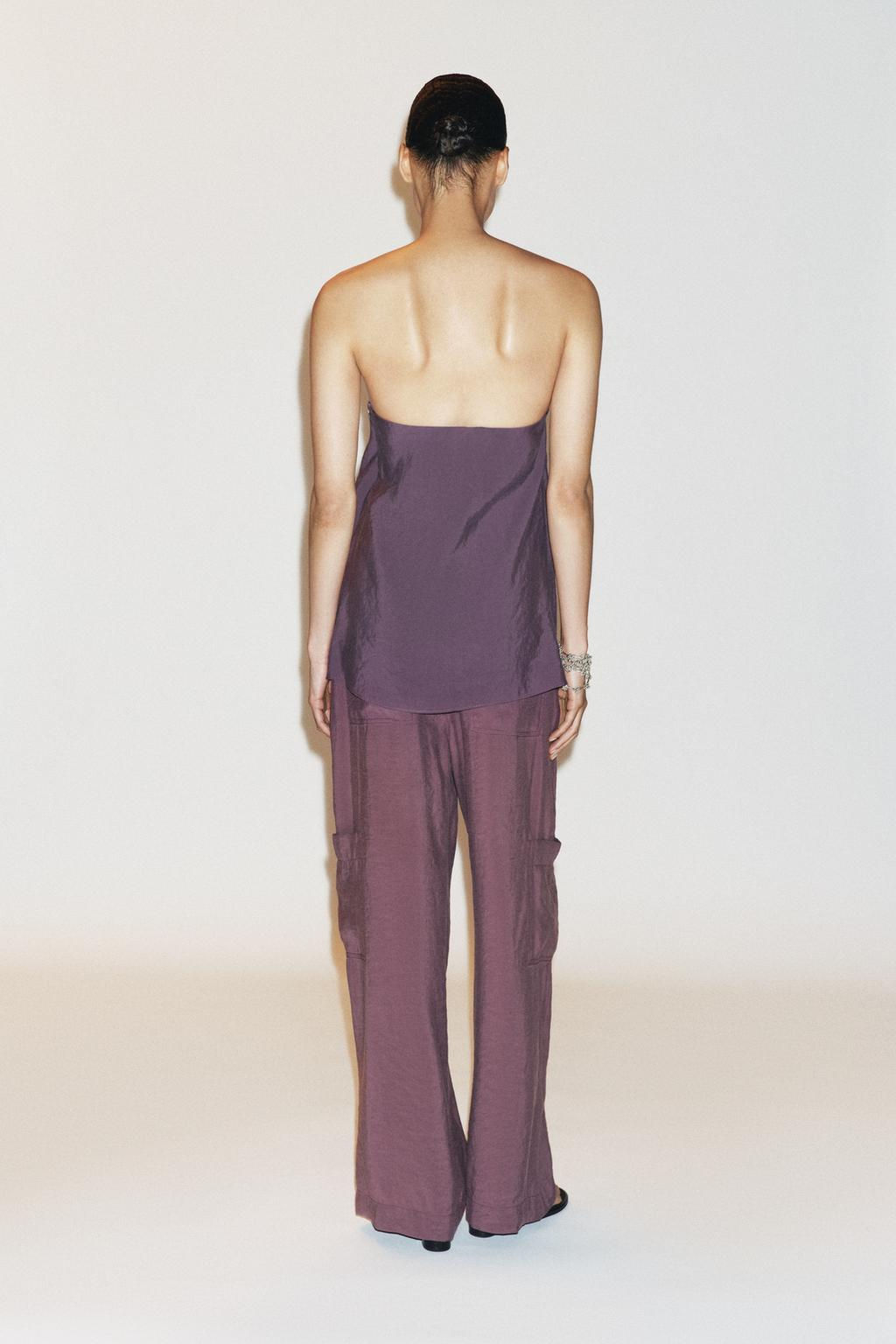 FLOWING CARGO TROUSERS - Zara фото 4