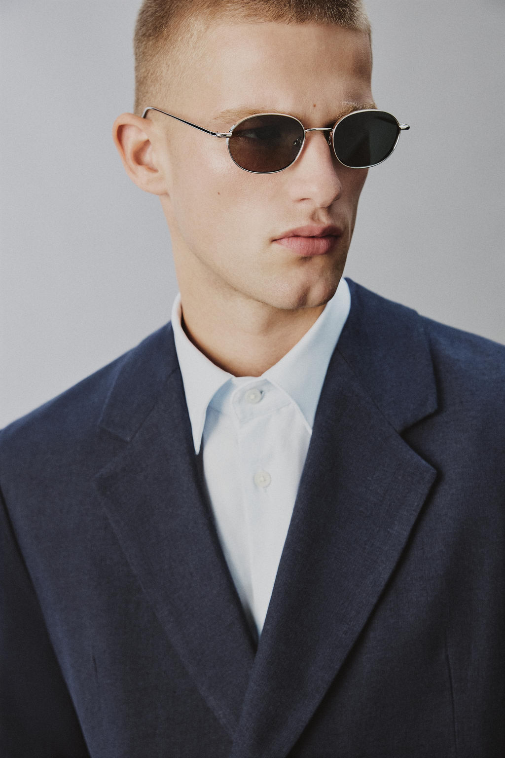 BLAZER CRUZADA TRAJE LINO - ALGOD?N / ?ndigo