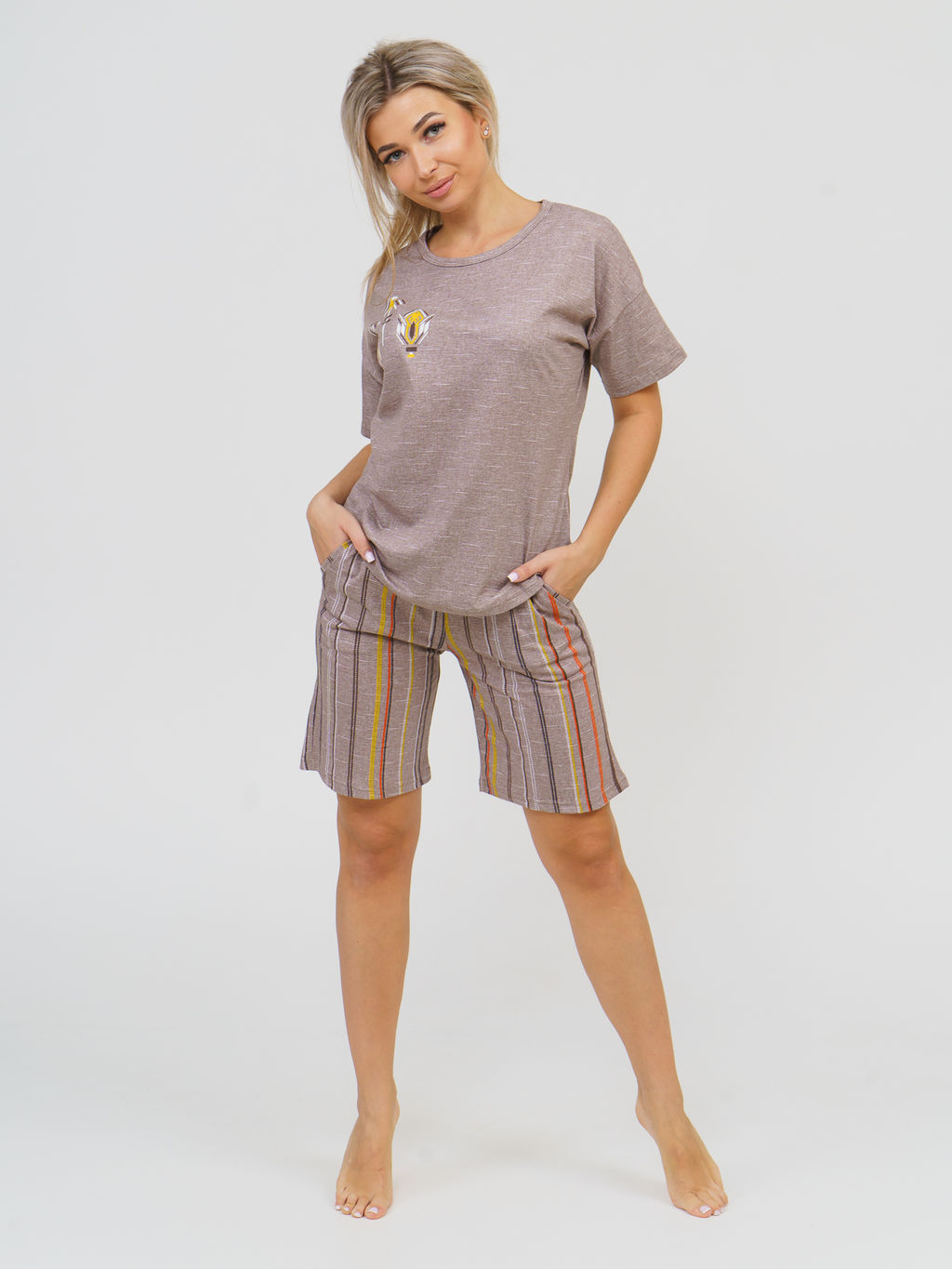 856 Пижама "Коричневый"