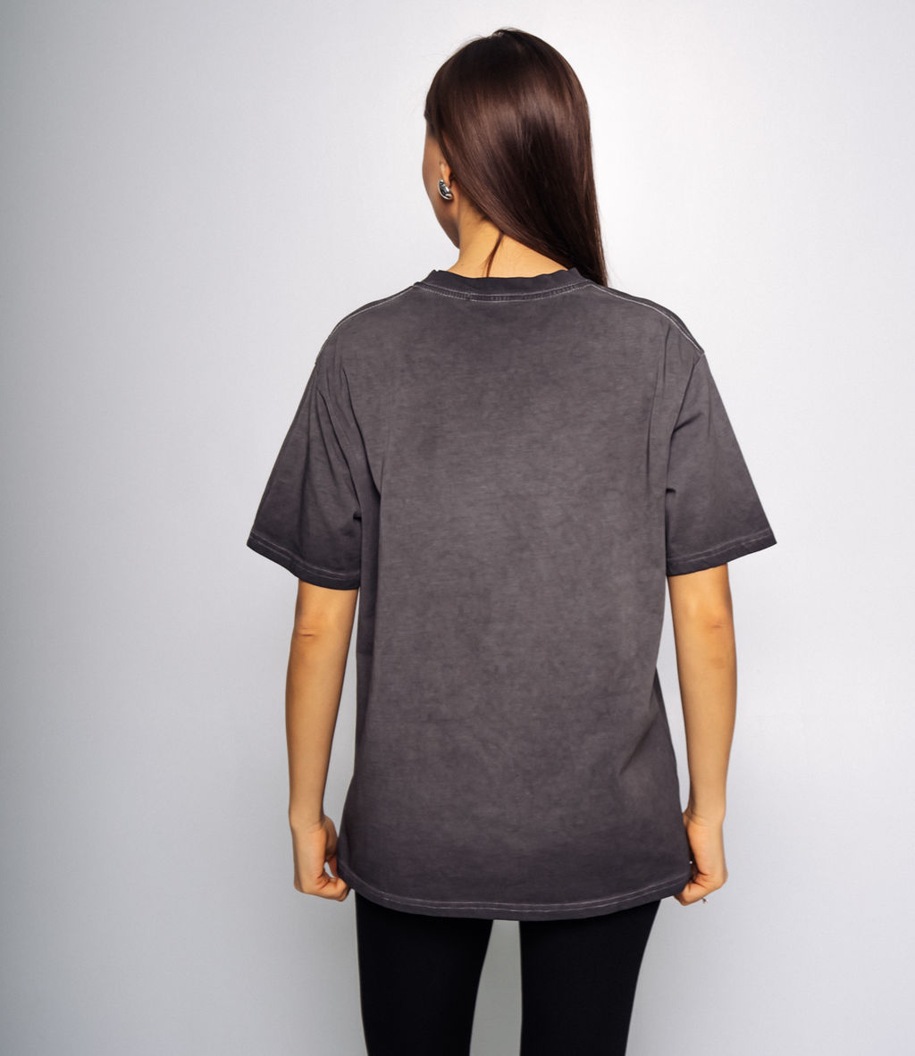 Футболка #КТ10 (11), тёмно-серый - Dommod фото 3