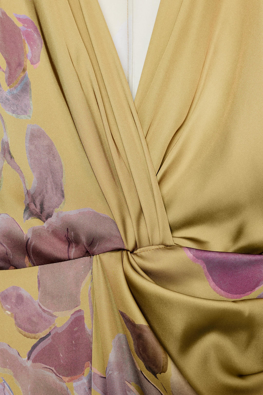 PRINTED SATIN MIDI DRESS - Zara фото 9