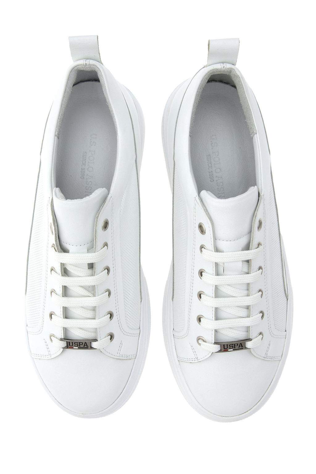 Кеды U.S. Polo Assn Casual белые кожаные