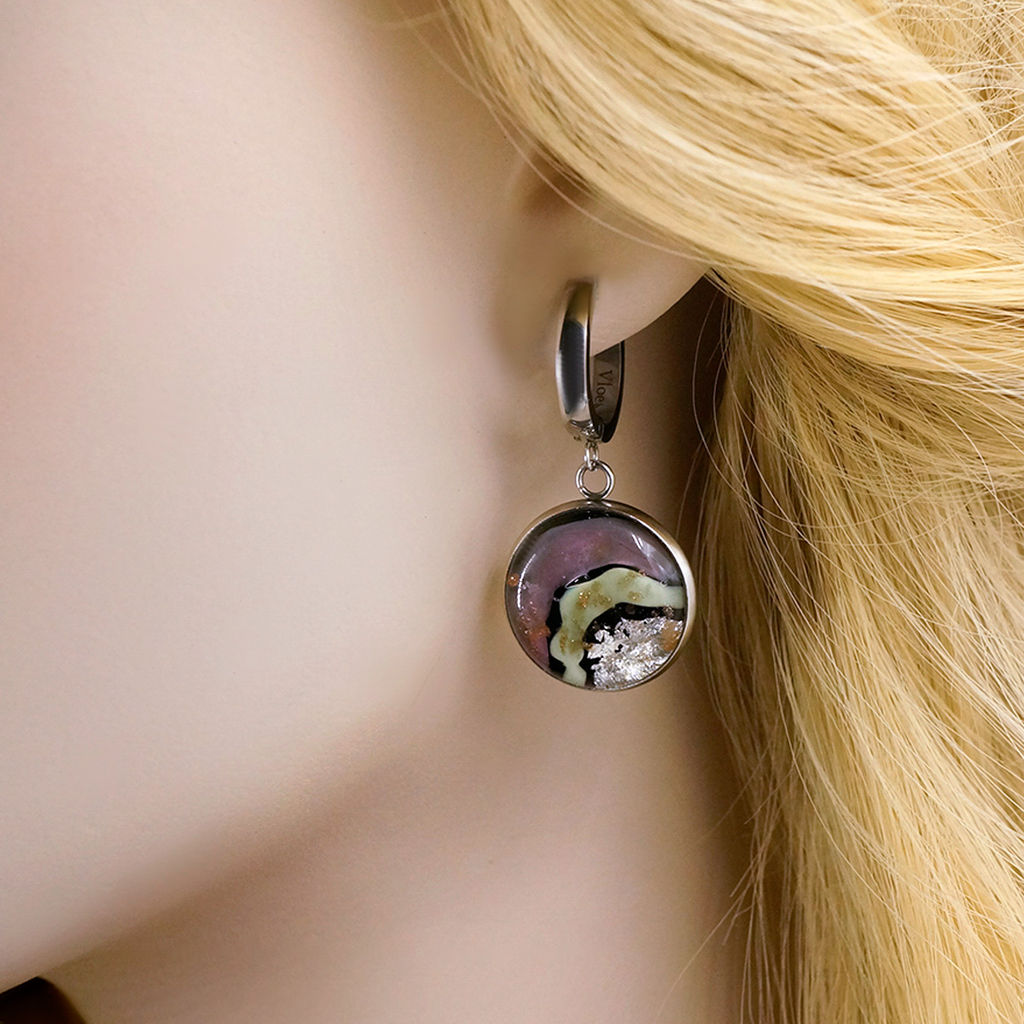 Серьги из муранского стекла FRESHNESS LS3302