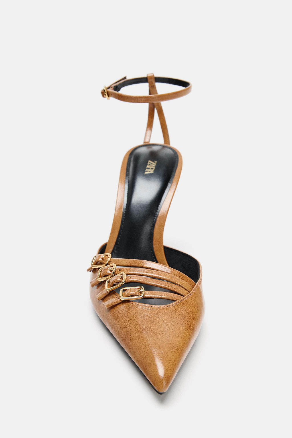 BUCKLED HIGH-HEEL SHOES - Zara фото 4