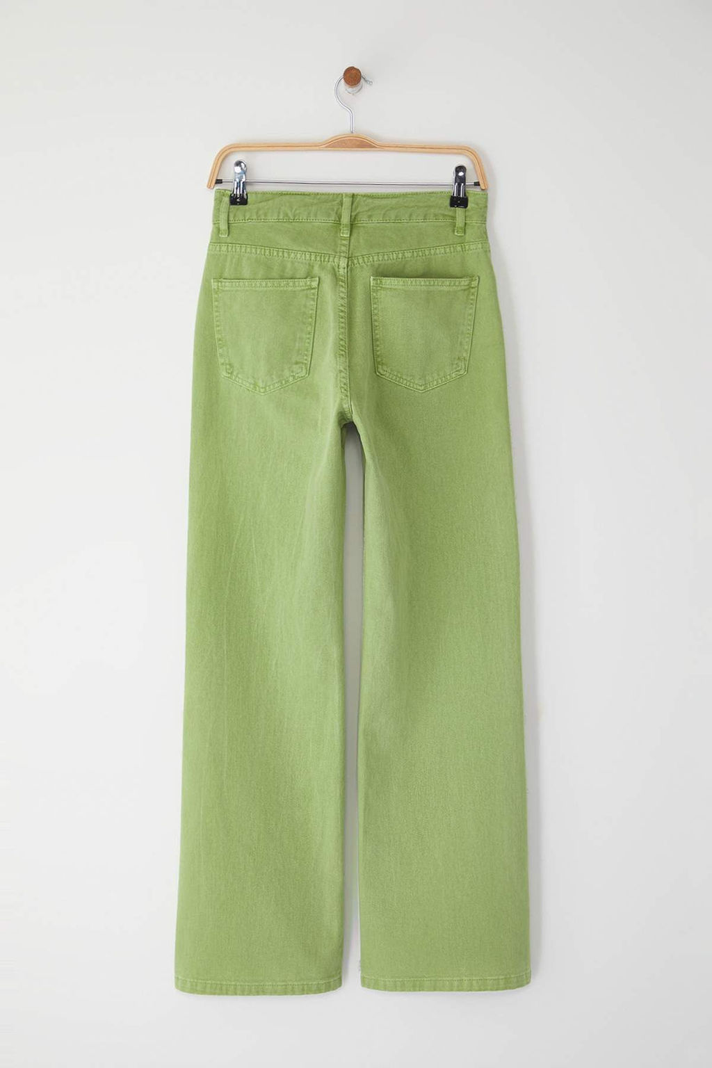 TRENDYOLMILLA Ekru Yuksek Bel Wide Leg Jeans TWOAW24JE00274 фото 12